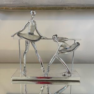 Ballerina sculpture decor.